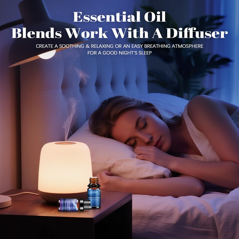 Aeshory Aeshory 6 x 10ml Sleep Essential Oils for Diffusers