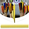 50Pcs 2.4in Arrows Vanes DIY Spiral Feather Wing Competitive Bow
