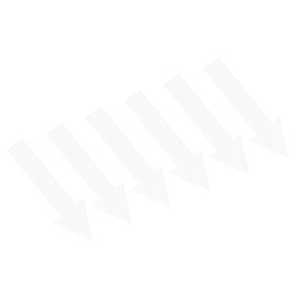 PATIKIL Arrow Sticker 4 Inch, 6 Sheet Directional Sign PVC Adhesive Removable Floor Decal for Floor Wall Marking, White