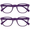 Opulize Pop Pack of 2 Black Purple Spacers Short Vised