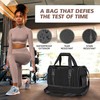 Talliva Black Small Gym Bag for Women and Men with