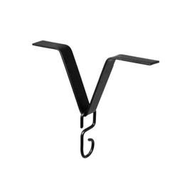 U-nitt Gutter Clip for Rain Chain Installation | Rain Chain Gutter Adapter | Black Powder Coated, Heavy Metal, Standard, 973BLK, 6 X 5 inches