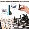 15" Large Chess Set for Adults with Weighted Acrylic Chess