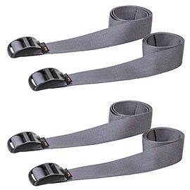 AceCamp, Packing Strap, Webbing, 4 x Grey, 2.5 x 65 cm, 90349