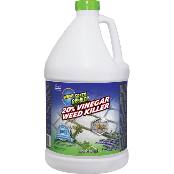 Green Gobbler 20% Vinegar Weed & Grass Killer | Natural and Organic | 1 Gallon | Glyphosate Free Herbicide | Refill