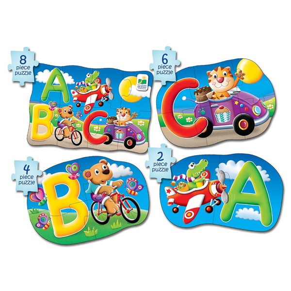 The Learning Journey My First 4-In-A-Box Puzzle - ABC - Educational Toddler Toys & Gifts for Boys & Girls Ages 2 & Up - Award Winning Puzzle, Multi