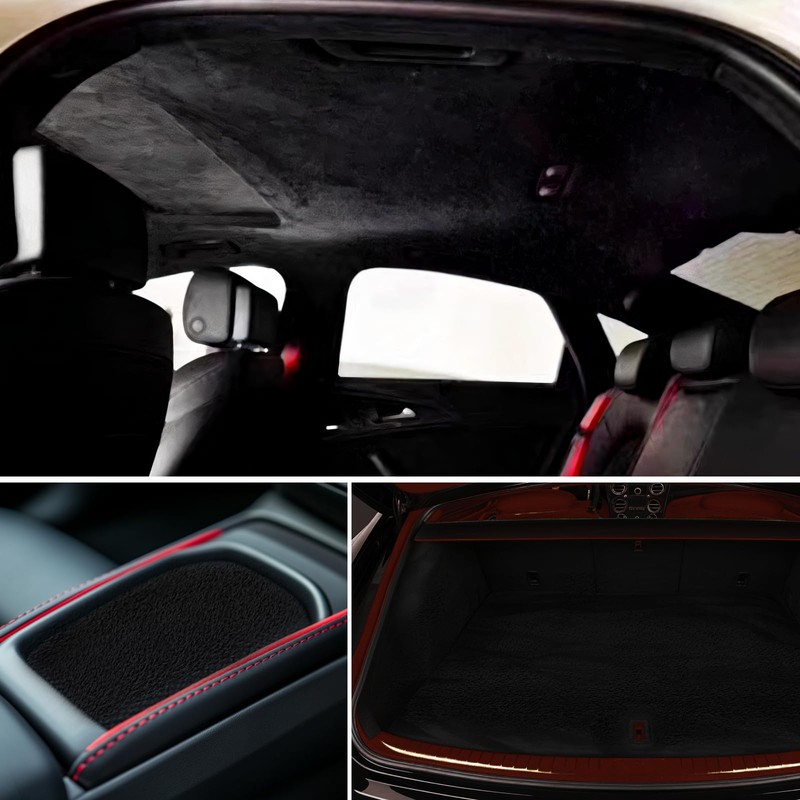 Babnecl Suede Auto Headliner Fabric 98" L × 60" W