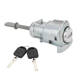 WMPHE Door Lock Cylinder with 2 Keys Replacement for 604837167 Compatible with Volkswagen VW Jetta 1997-2004 VW Passat 2001 2003-2005 VW Golf 1997-2005 VW Polo 2003-2005 Left Side Door Lock Switch