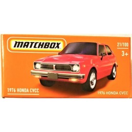 Matchbox 1976 Honda Civic CVCC Red  Power Grabs 21/100