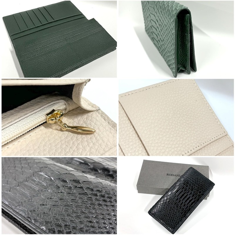 Bliss Leather Feng Shui Rising Money Fortune [Diamond Python] Genuine