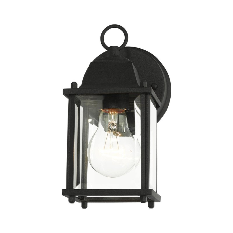 Livex Lighting 7506-14 Frontenac 1-Light Outdoor Wall Lantern, Black