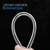 kör4u Chromflex Shower Hose 1.25 m, Six-Layer Design Plastic Hose,