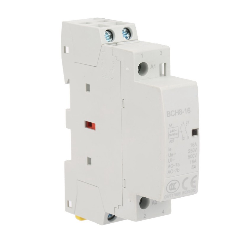 2P 16A 24V 1NO 1NC 50/60HZ Din Rail Household AC Contactor