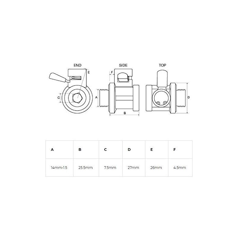 EZ-106(14mm-1.5) EZ Oil Drain Valve with removable Hose End Combo