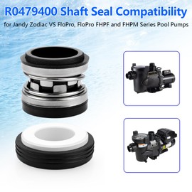 Ahuliao R0479400 Shaft Seal for Jandy Zodiac VS FloPro, FloPro FHPF and FHPM Series Pool Pumps, Replacement for Jandy Pool Pump Booster, Ceramic and Carbon Mechanical PS-3890 Shaft Seal