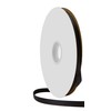 Berwick Offray 3/8" Single Face Satin Ribbon, Black, 100 Yds