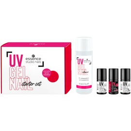 essence Studio Nails UV Gel Nail Starter Set, Nail Set, No. 01, Acetone-Free, Vegan, No Microplastic Particles, No Parabens, Pack of 1