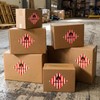 Affrolling 500 Pcs Hazard Class 4 Flammable Solid Labels -