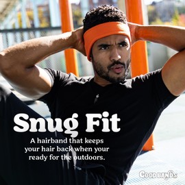 Winter Fleece Ear Warmers Muffs Headband for Men and Women - Unisex earmuffs - Gear for Cold Weather – Perfect Head Bands for Ski, Cycling, and Running (Orange, Pack of 1)