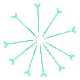 WOONEKY 10pcs Lash Brush Comb Kit for Eyelash Lift and Perm Y-shaped Separator Tool for Home Salon Use Washable and Reusable Eyelash Lifting Accessories