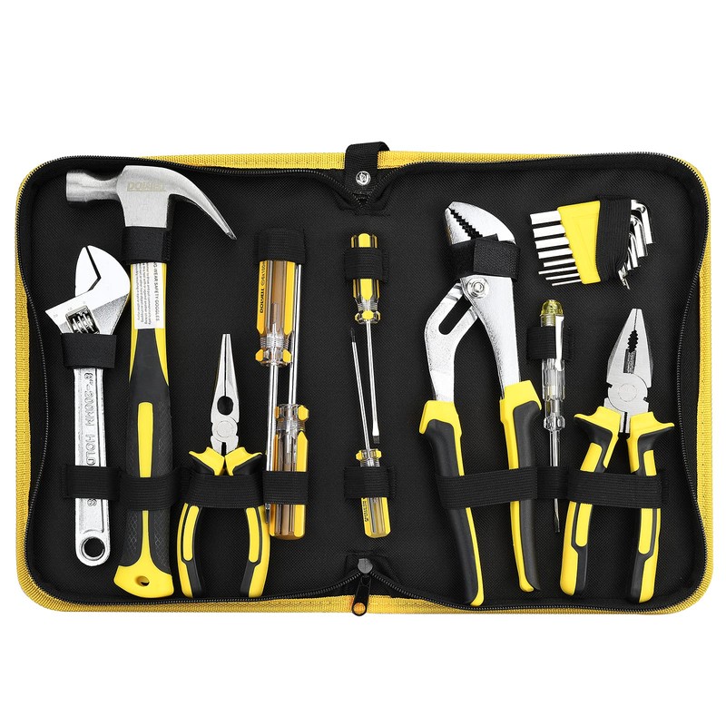 DOWELL Tool Set Tool Kit 19-Piece Household Tool Kit Set