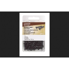 Hillman 1 in. L Masonry Steel Nail Fluted Shank Flat