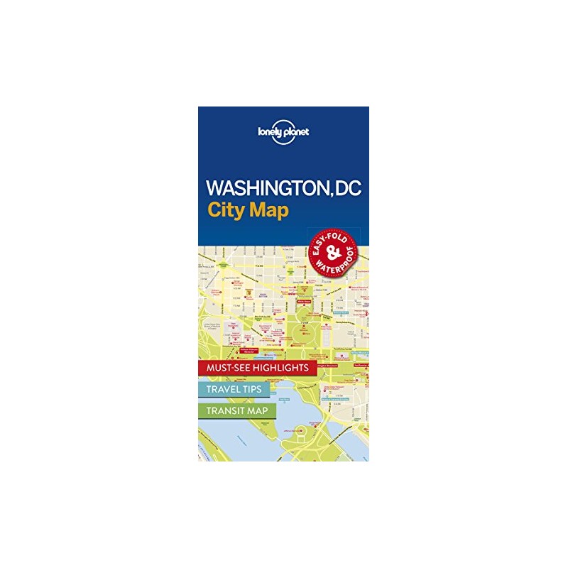Lonely Planet Washington DC City Map 1st Ed.