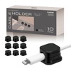 PLUSDEN Cable Holder (Organize Wires Anywhere), Pack of 10, Magnetic,