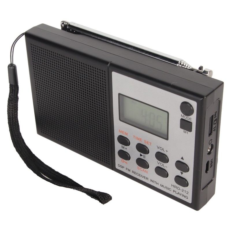 Digital Radio Bluetooth MP3 Player Rechargeable Supports Memory Card DSP