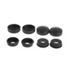 BOGEEL 8Pcs/Set Black Security- License Plate Frame Mounting Screw Bolts