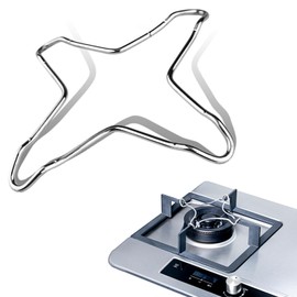 LYSAIMG 2Pcs Gas Stove Grate,Trivet Stove Burner Grate Gas Cooker Holder,Stainless Steel Kitchen Rack,Pot Stand,Coffee Milk Pot Holder for Gas Hob Kitchen Supplies