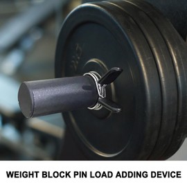 Gym Pin with Spring Clip Collar,Adjustable Weight Selector Loading Pin | Heavy Duty Exercise Equipment Accessories for Women, Men, Teens