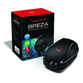 Aquatop Breza Aquarium Air Pump Single Outlet, Super Quiet, up to 40 Gal Fish Tank, AP-30