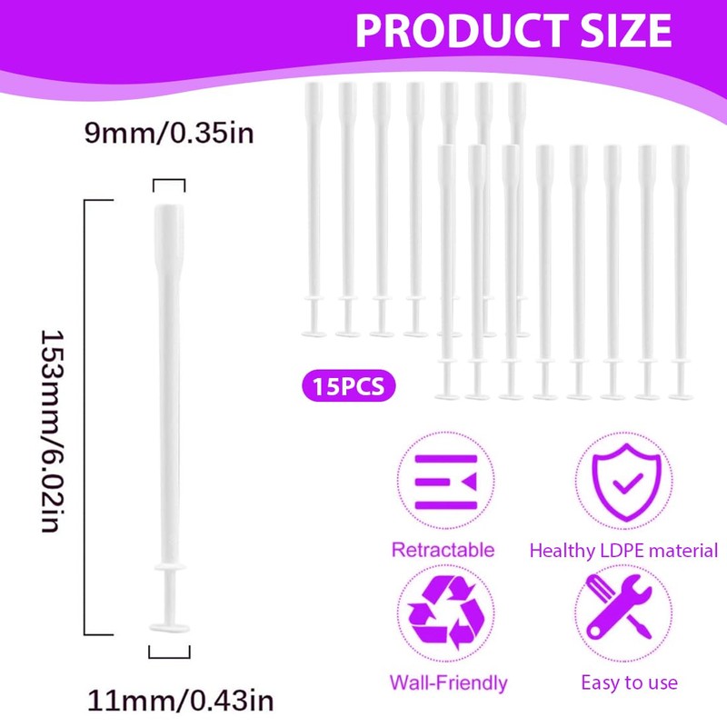 GNHG Pack of 15 Vaginal Applicator Applicator for Suppositories Hygienic
