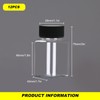 TakFree Small Plastic Juice Bottles with Lids, 12 Pcs 100ml