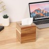 CATORY Tissue Box Cover, Acacia Wood Tissue Box Cover Square,