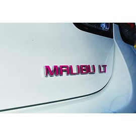 Reflective Concepts - Malibu Emblem Overlay Decal Sticker - 2008-2015 Malibu - (Color: Gloss Black)