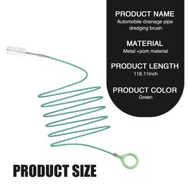 Prywog 1 PC Car Sunroof Drainage Device, Long Tube Drain Hole Dredge, Sunroof Wiper Drain Pipe, Universal for Most Cars (Green)