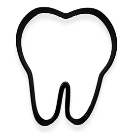 Tooth Cookie Cutter with Easy to Push Design, for Baby Showers, Work Events, and Birthday Celebrations (4 inch)