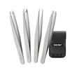 Tweezers Set of 4 Stainless Steel Tweezers Perfect Precision for