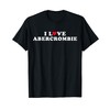 I Love Abercrombie Girlfriend & Boyfriend Abercrombie Name T-Shirt, black