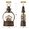 Christmas Snow Globes with Nativity Scene, Musical Lighted Water Lantern