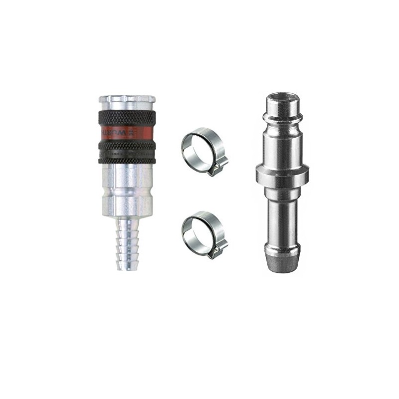AUPROTEC Compressed Air Quick Coupler Set, Würth Safety Coupling Nipple