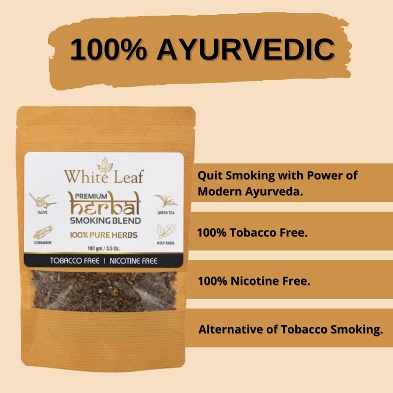 White Leaf White Leaf 100% Natural Flavour Herbal Smoking Blend
