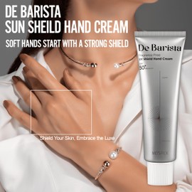 MD'S PICK De Barista Sun Shield Hand Cream SPF50+/PA++++ 50g – UV Protect,Fragrance-Free, Vegan, and Lightweight Hand Moisturizer