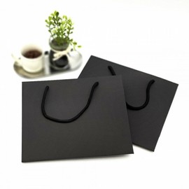 Black Kraft Horizontal Paper Bag M 8ea