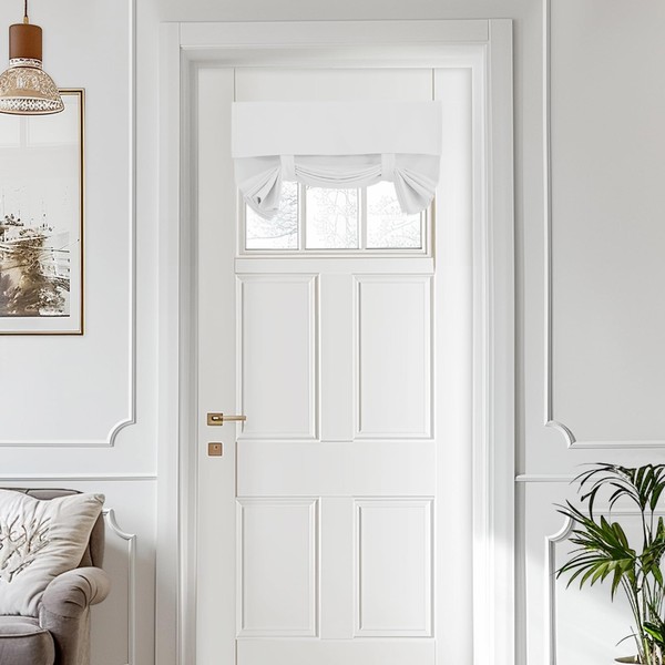 Vatge White Curtain for Small Door - Elegant French Door