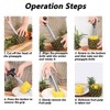 MURANEST Pineapple Corer,with Eye Removal Tool,Stainless Steel Pineapple Peeler,Easy to