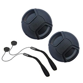 52mm Lens Cap Compatible for Canon EF 50mm f/1.8(Not 1.4) II (Not STM) RF 35mm f/1.8 is EF-S 24mm f/2.8 STM Nikon AF-S DX 35mm f/1.8G,AF(Not AF-S) Nikkor 50mm f/1.8D, 50mm f/1.4D[2 Pack]