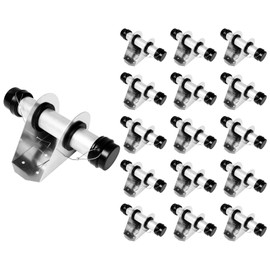 PRINIC 16 Pack Trailer Document Holder Registration Card Box with End Caps Waterproof Aluminum 1-5/8" x 9-7/16" Tube Style for Truck and Trailer
